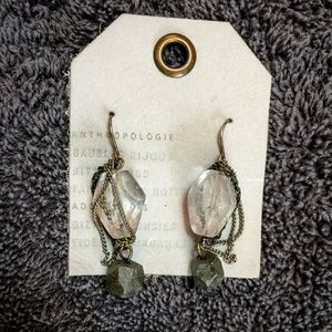 Anthropologie Jewelry - Beautiful Statement Stone Chain Anthro Earrings Anthropologie Jewelry - Beautiful Statement Stone Chain Anthro Earrings